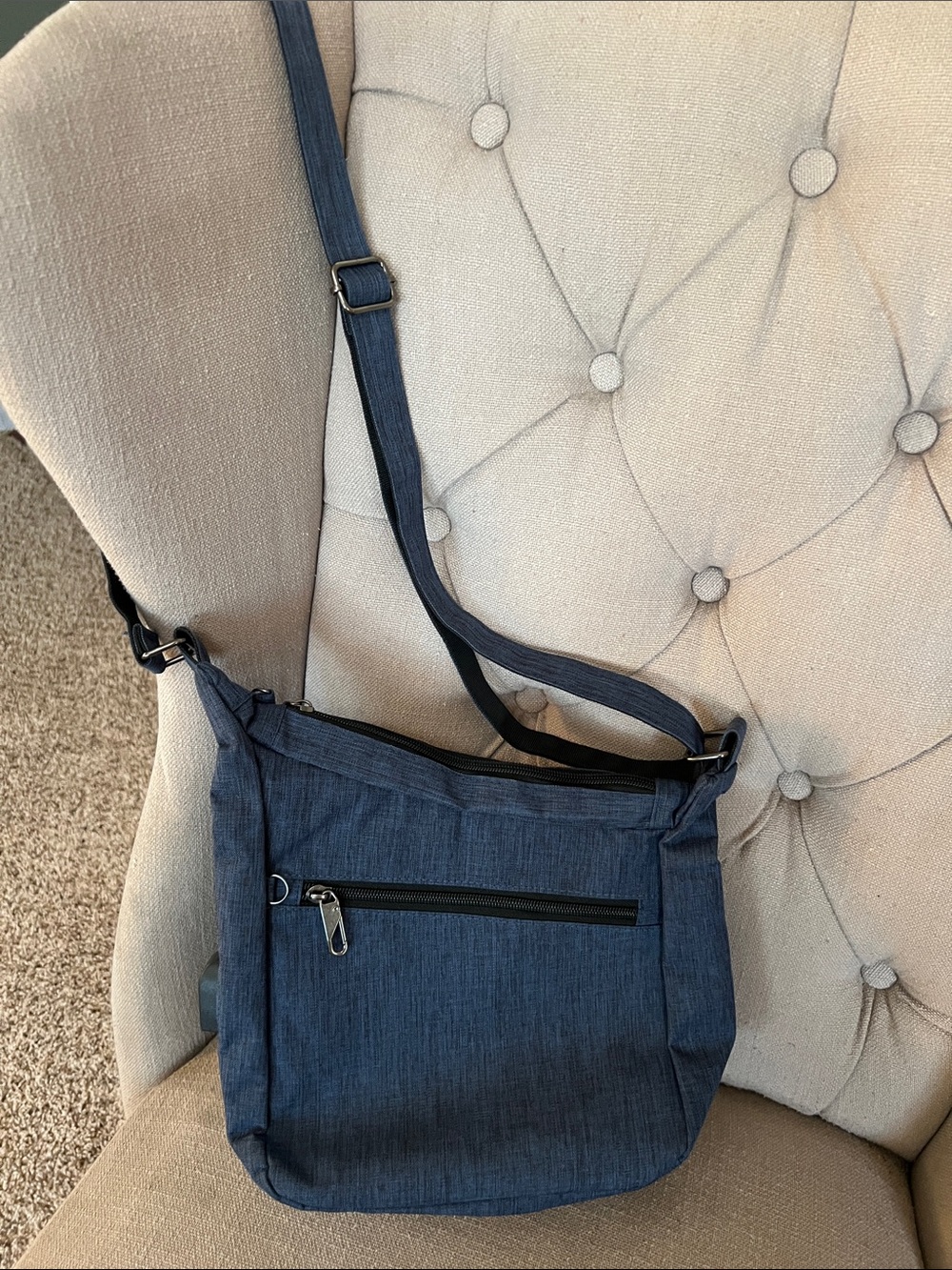 Nupouch RFID Anti-Theft Navy Crossbody Bag